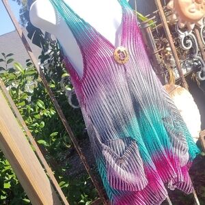 Paradise Women's Designer Sleeveless Tunic Medium